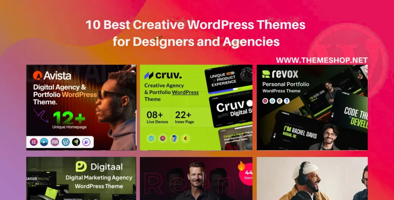 10 Best Creative WordPress Themes for Designers and Agencies