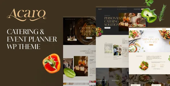 Acaro - Catering & Event Planner Theme