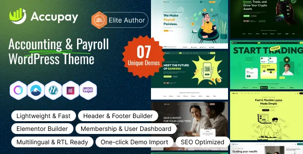 AccuPay – Accounting & Payroll WordPress Theme