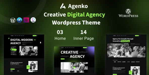 Agenko - Creative Digital Agency WordPress Theme