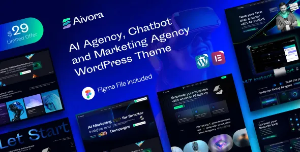 Aivora – AI Agency & Technology WordPress Theme