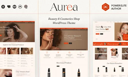 Aurea - Beauty Cosmetic WordPress Theme