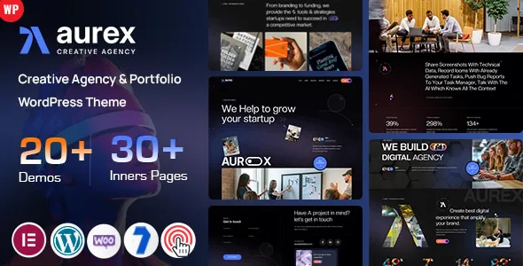 Aurex - Creative Agency & Portfolio WordPress Theme