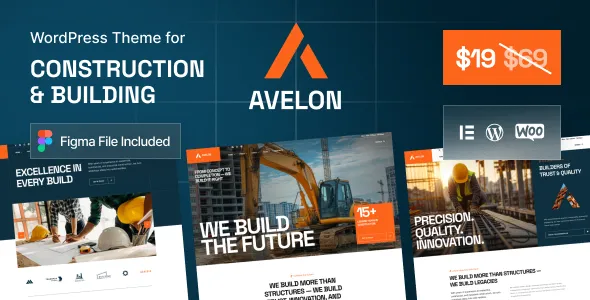 Avelon - Construction & Building WordPress Theme
