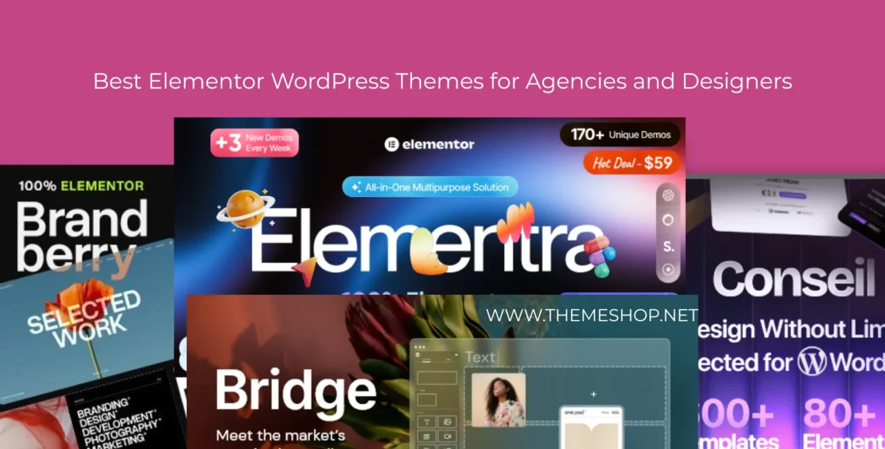 Best Elementor WordPress Themes for Agencies and Designers