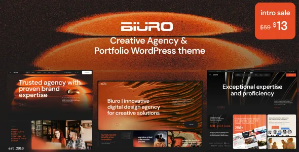 Biuro Creative Agency & Portfolio WordPress Theme