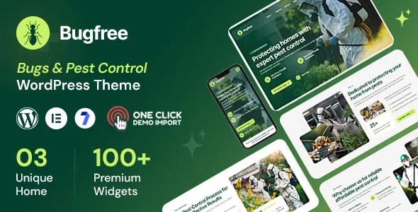 Bugfree - Bugs & Pest Control WordPress Theme