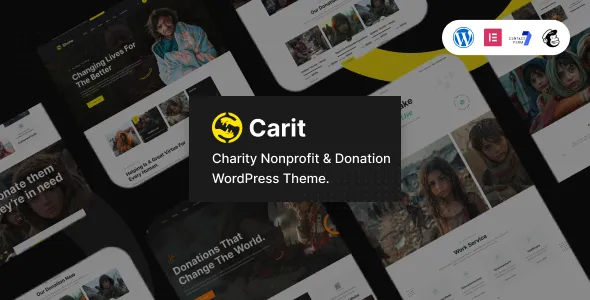 Carit - Charity Nonprofit & Donation WordPress Theme