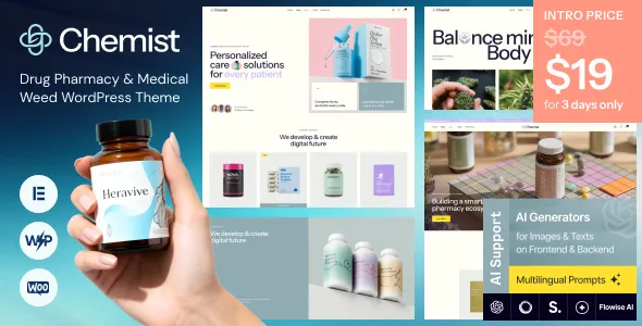 Chemist - Pharmacy & Drug Store WordPress Theme