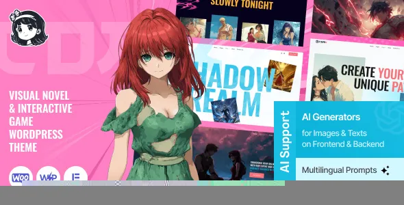 ComX - Visual Novel & Interactive Indie Game WordPress Theme
