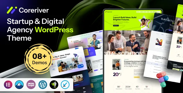 Coreriver - Startup & Digital Agency WordPress Theme