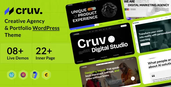 Cruv - Creative Agency & Portfolio WordPress Theme