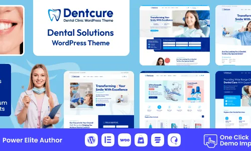 Dentcure - Dentist & Dental Clinic WordPress Theme