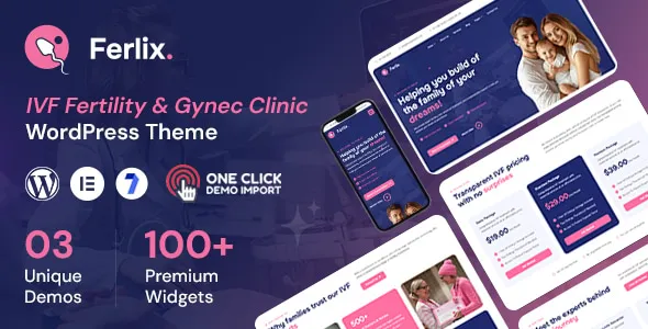 Ferlix – IVF, Pregnancy & Maternity Healthcare WordPress Theme