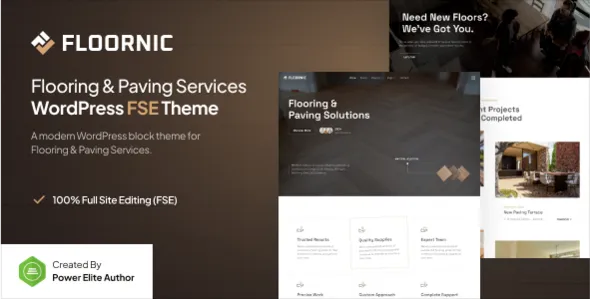 Floornic – Flooring and Paving Services Gutenverse FSE WordPress Block Theme