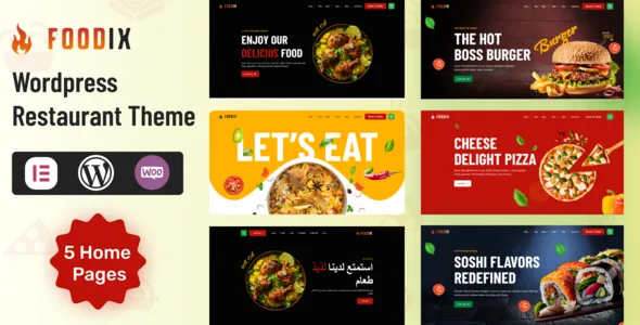 Foodix - Fast Foods & Restaurants WordPress Theme