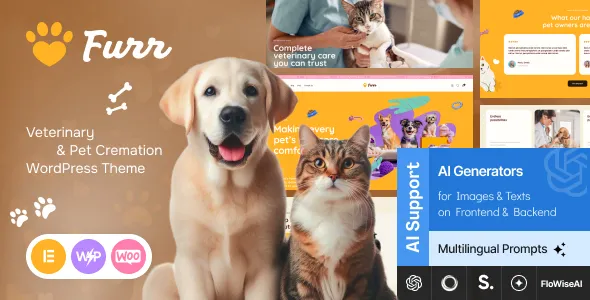 Furr - Veterinary & Pet Shop WordPress Theme