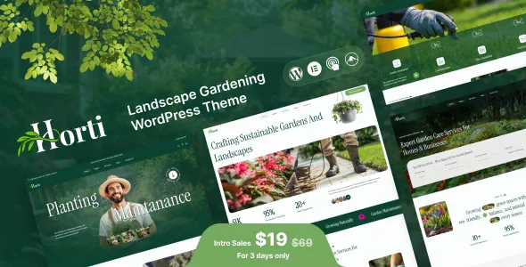 Horti - Landscape Garderning Wordpress Theme