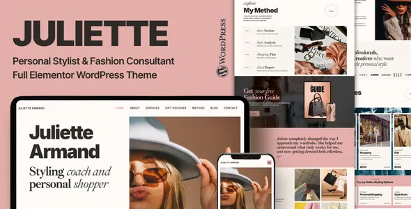 Juliette – Personal Stylist & Fashion Consultant WordPress Theme