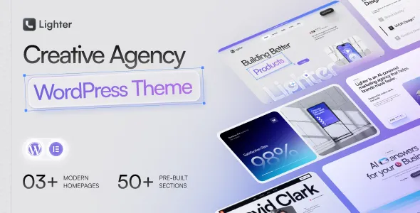 Lighter – Creative Agency & Portfolio WordPress Theme