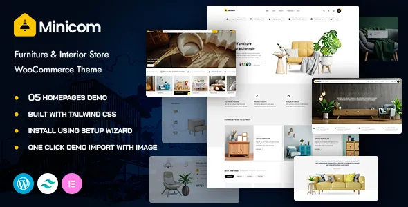 Minicom - Furniture & Interior Store WooCommerce WordPress Theme