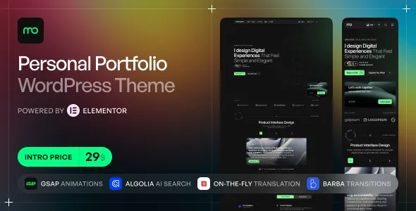 Monogram - Personal Portfolio WordPress Theme