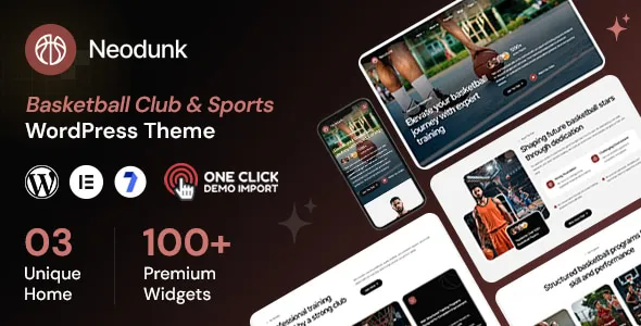 Neodunk - Basketball Club & Sports WordPress Theme