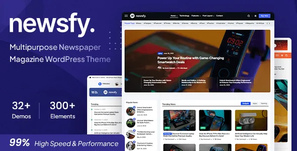 Newsfy Modern News & Magazine WordPress Theme