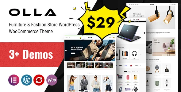 Olla - Furniture & Fashion Store WordPress WooCommerce Theme