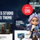 Omero – Indie Games studio WordPress Theme