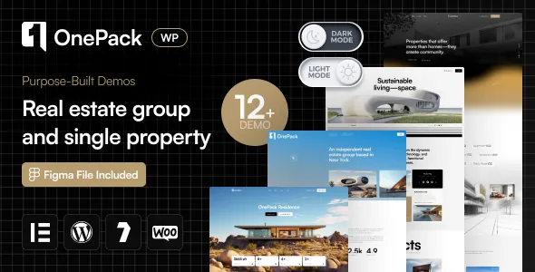 OnePack - Real Estate & Property Construction WordPress Theme