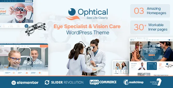 Ophtical - Eye Specialist & Vision Care WordPress Theme