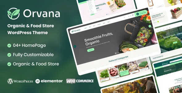 Orvana Organic & Food Store WooCommerce WordPress Theme
