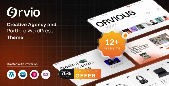 Orvio - Creative Agency and Portfolio WordPress Theme