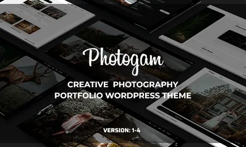 Photogam - Creative Photography Portfolio WordPress Theme