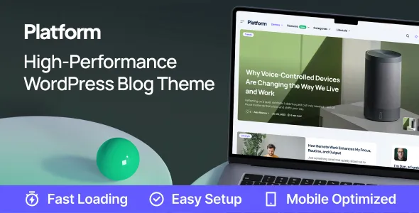 Platform - Modern High-Performance Blog WordPress Theme