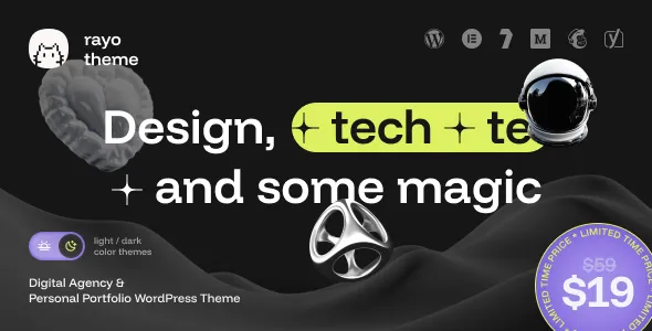 Rayo - Digital Agency & Personal Portfolio WordPress Theme