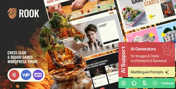 Rook - Chess Club & Board Games WordPress Theme