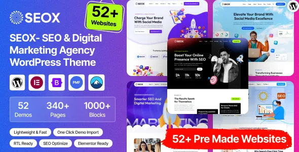SEOX - SEO & Digital Marketing Agency WordPress Theme