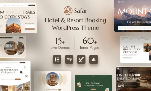 Safar - Hotel & Resort Booking WordPress Theme