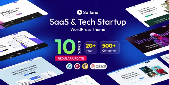 Sofland - SaaS & Tech Startup WordPress Theme