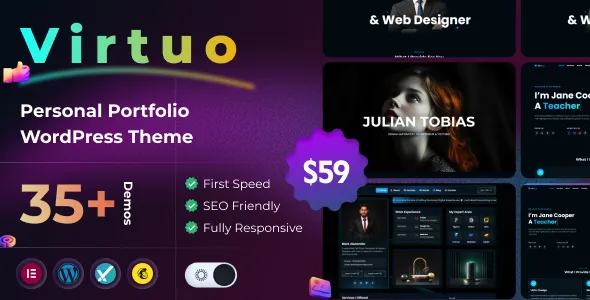 Virtuo - Personal Portfolio WordPress Theme