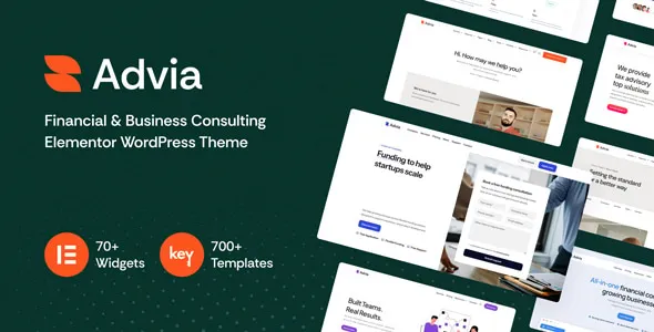 Advia - Financial & Business Consulting WordPress Theme