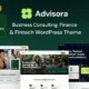 Advisora – Business Consulting, Finance & Fintech WordPress Theme