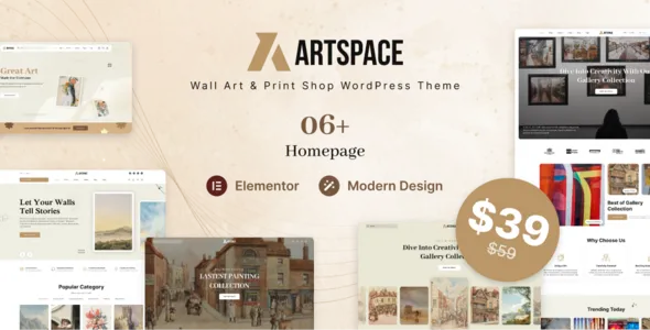 ArtSpace - Wall Design Online & Print Shop WordPress theme