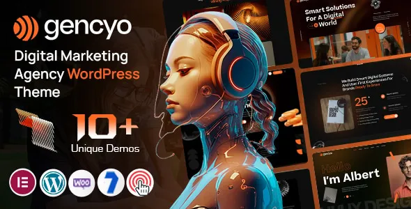 Gencyo - Digital Marketing Agency WordPress Theme
