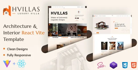Hvillas - Architecture & Interior React Vite Template