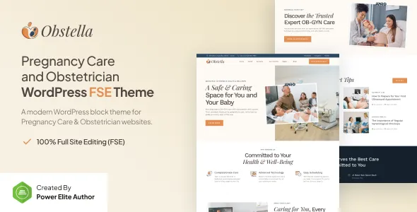 Obstella – Pregnancy Care & Obstetrician Gutenverse FSE WordPress Block Theme