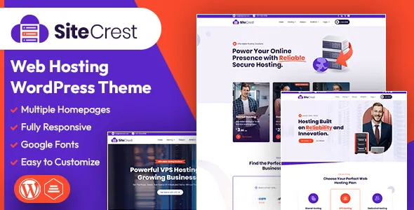 SiteCrest Web Hosting WordPress & WHMCS Theme