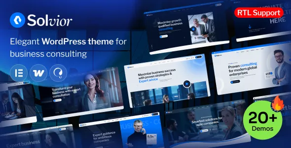 Solvior - Business Consulting WordPress Theme.